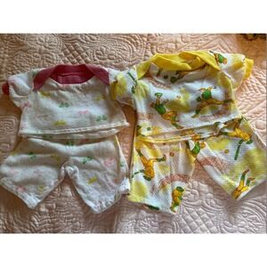 Vintage Doll Clothes Nicely Handmade 50's Nightwear‎ Pajamas 4 Pieces  #7